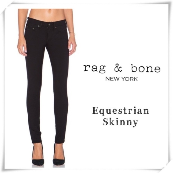 rag & bone Denim - Rag & Bone Equestrian Solid Black Jean